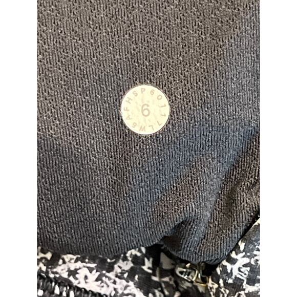 Lululemon Sole Training Mesh Crop Leggings 22" Daisy Dust Floral Black 6 - Picture 8 of 11